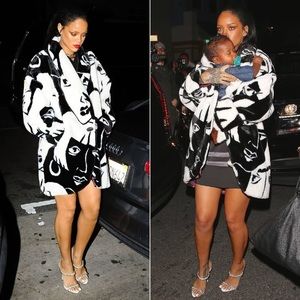 vintage donnybrook picasso faces art deco fur coat